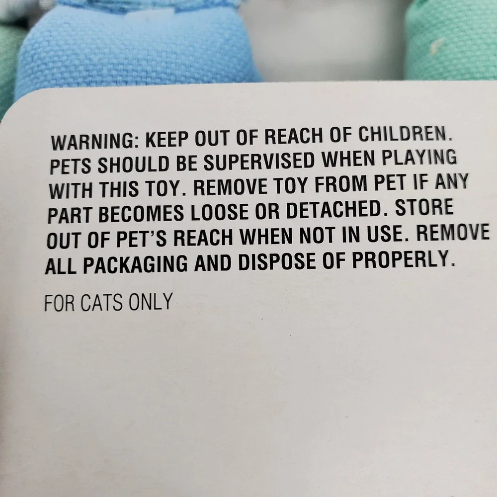 Boots & Barkley Pounce Buoy Cat Toys Blue Teal‎ Nautical Rope 4 Packs 8 Toys New